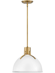 Argo 14-Inch Pendant in Polished White.